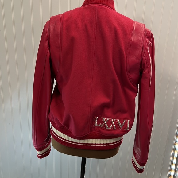 NWOT! Red Mens MCM Varsity Jacket/Vest! Size Medium! - Picture 6 of 11